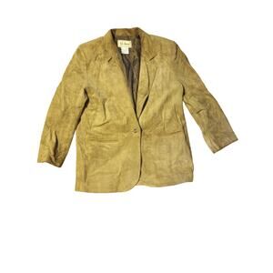L. L. Bean Leather Swade Jacket Size 12 Vintage